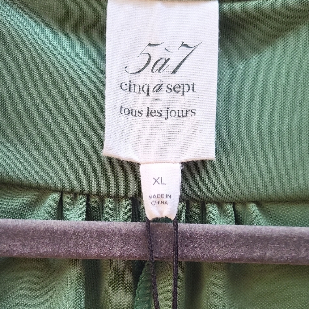 cinq a sept Women's Green Long Sleeve Dress